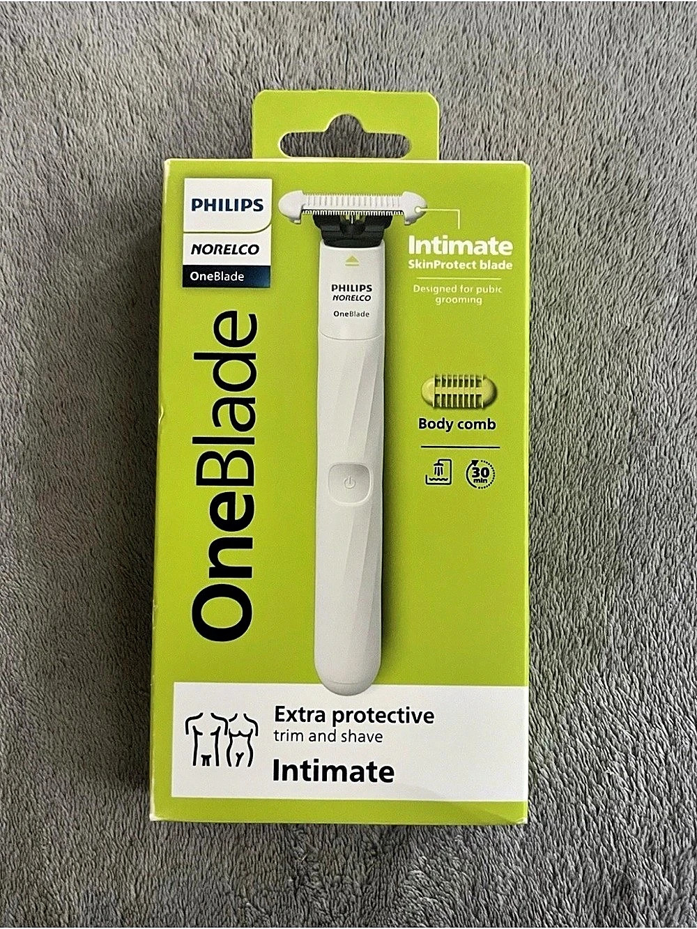 Philips Norelco OneBlade Intimate Pubic Groomer NWT